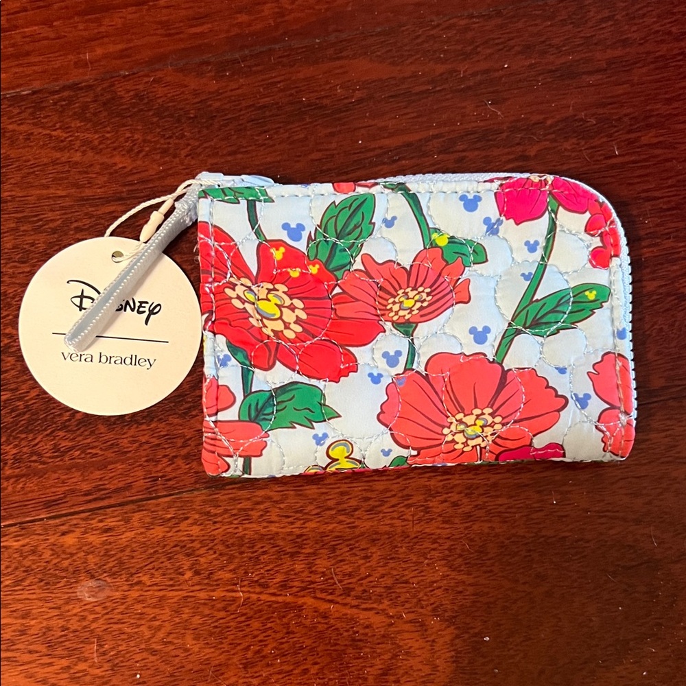 Vera Bradley x Disney Zip Card Pouch - Brand new with tags
